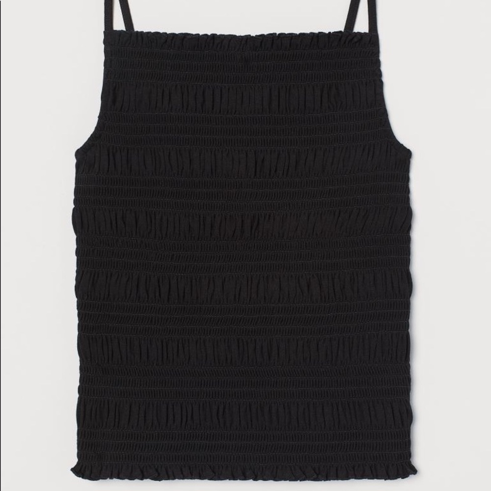 smocked crop top